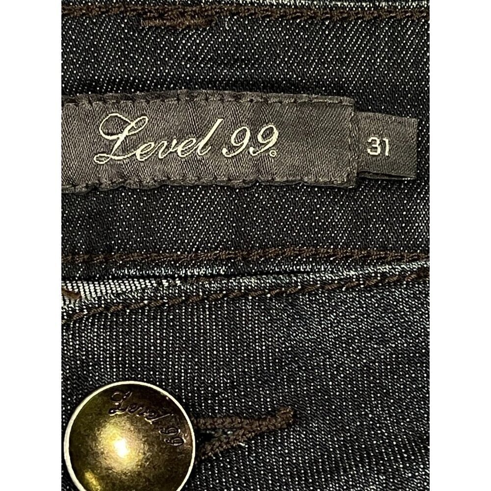 Level 99 Dark Wash Denim Stretch Jean Skirt Size 31 Anthropologie - Picture 2 of 9